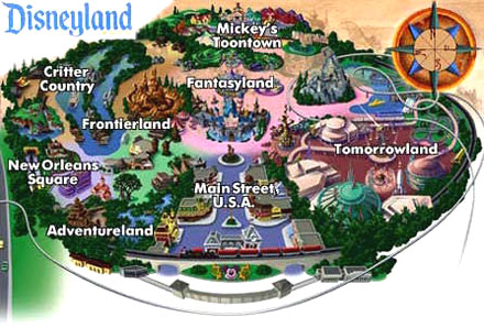 mapa dysneylandu 